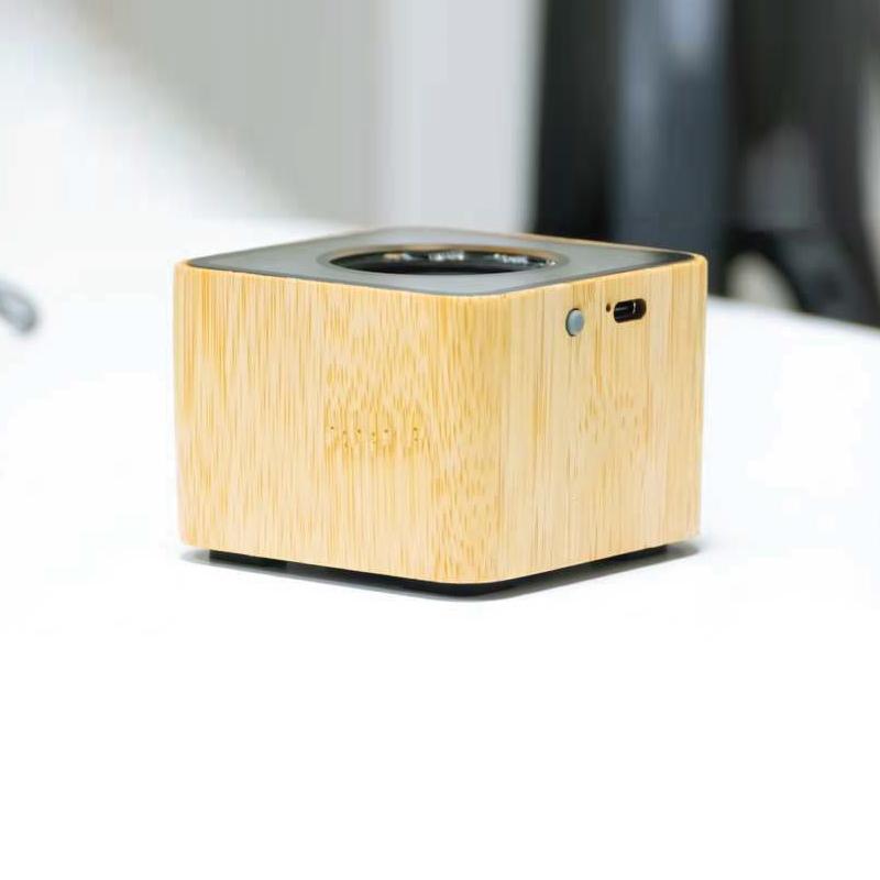 Transparent Top Bamboo Bluetooth Speaker